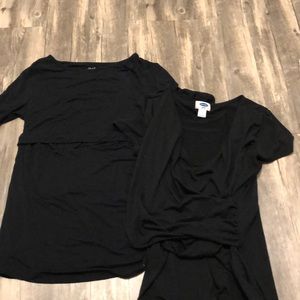 Set of two nursing shirts size small